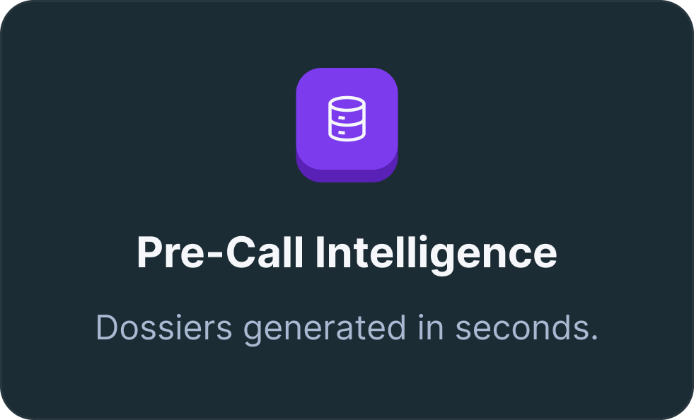 Pre-Call Intelligence